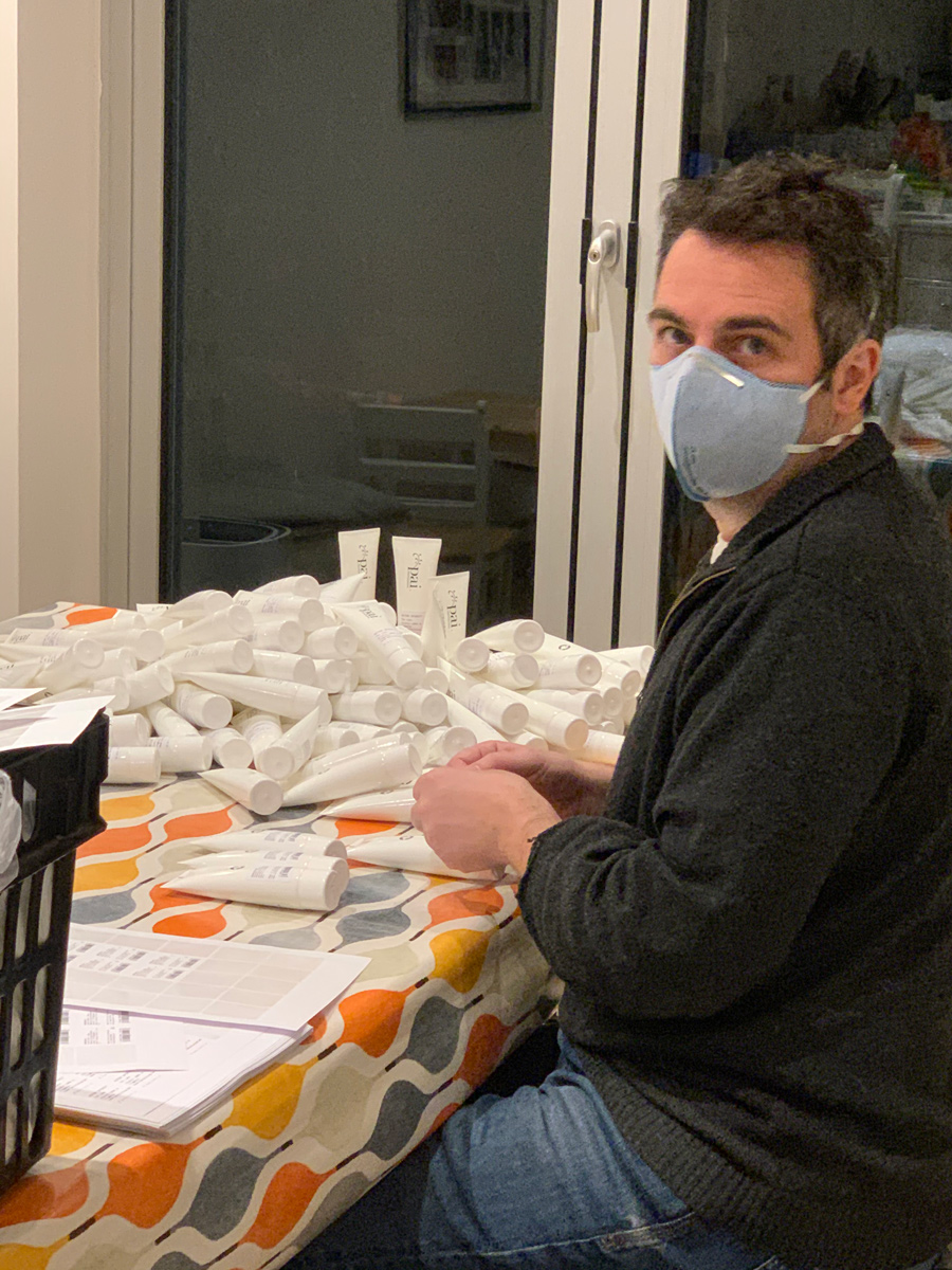 Ed labelling sanitiser